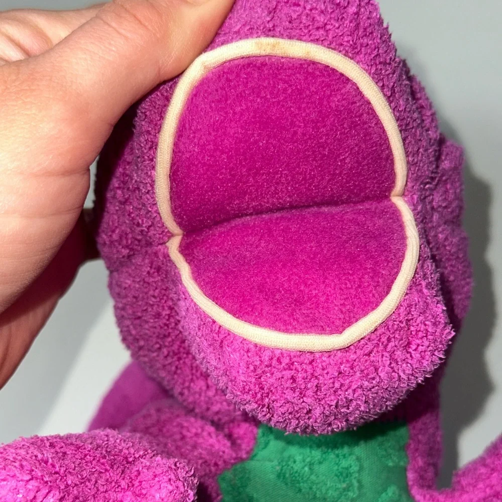 Vintage 1992 Barney Beanie Plush Made By Lyons & Golden Bear Co‎
